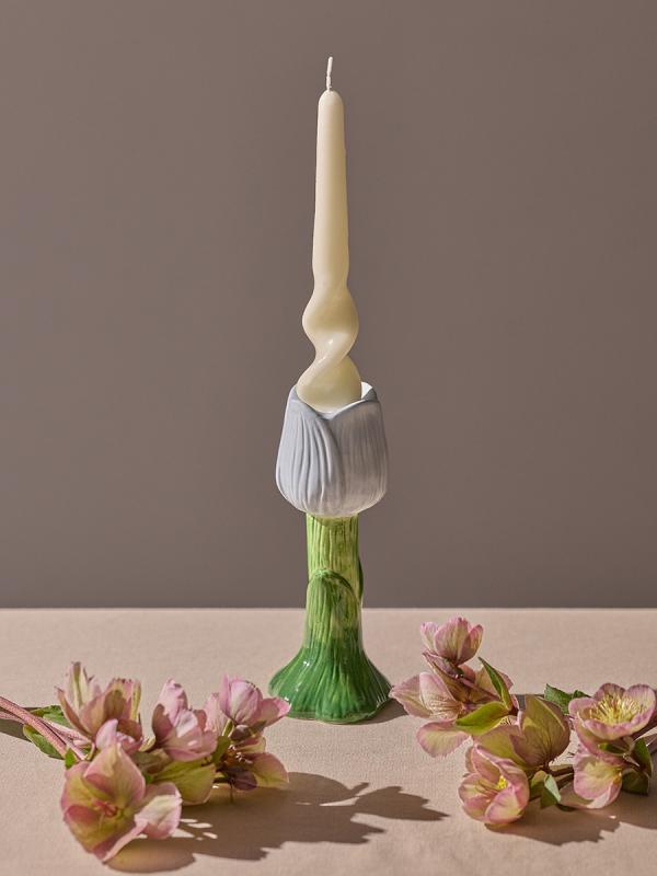 Подсвечник floret голубого цвета из коллекции , 20 см