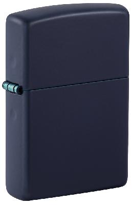 Зажигалка ZIPPO Classic с покрытием Navy Matte, латунь, овая, 38x13x57 мм