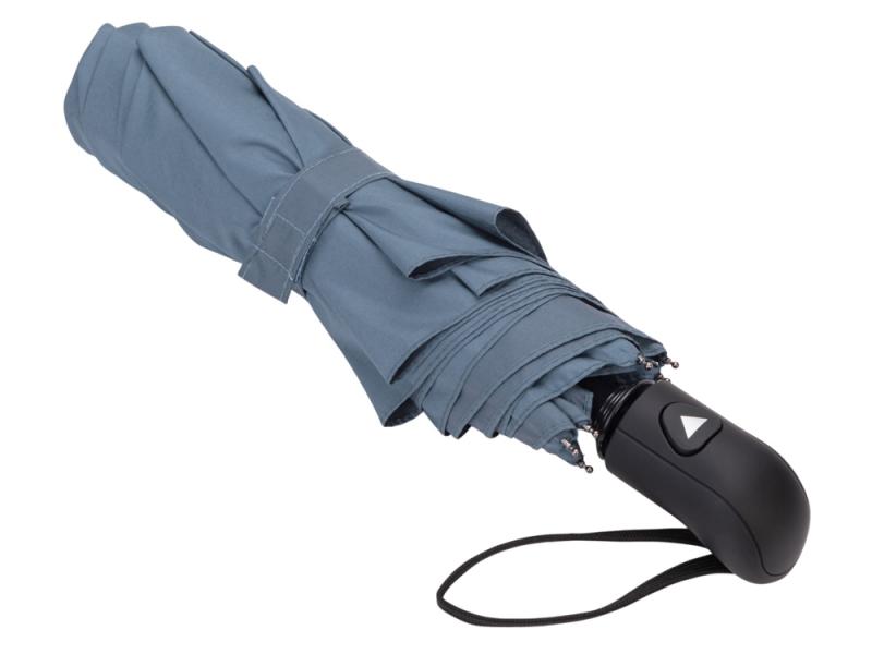 Зонт-полуавтомат складной Roof с куполом из переработанного пластика