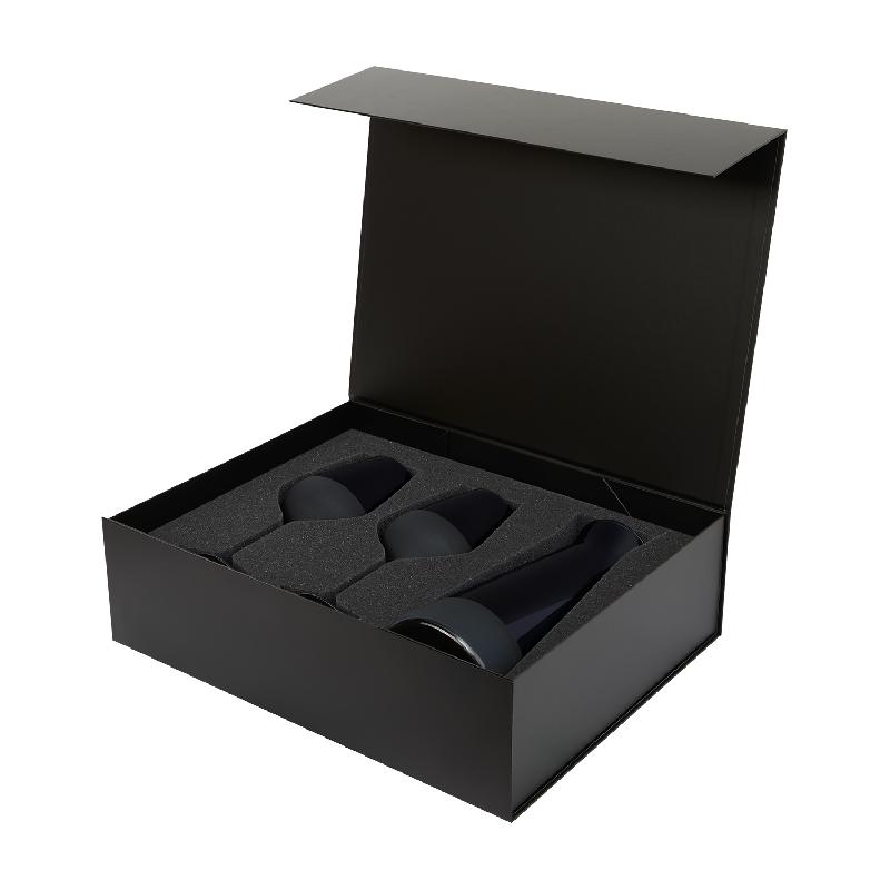 Подарочный набор декантер + 2 бокала для вина Sapphire в черной коробке