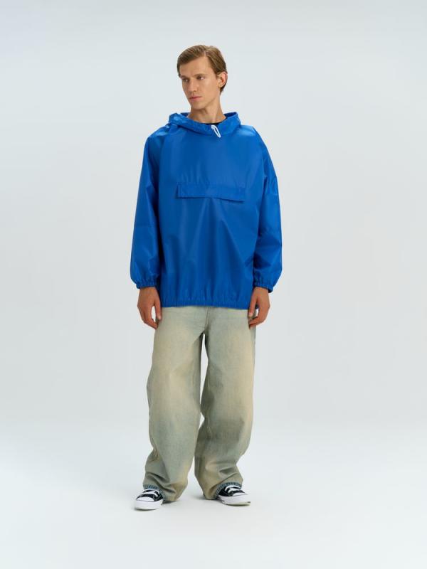 Дождевик-анорак Alatau, укороченный, синий