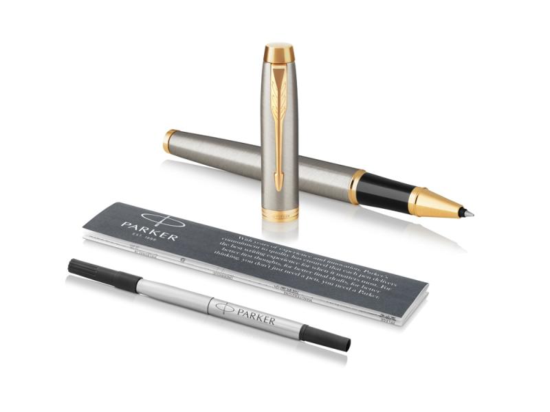 Ручка роллер Parker IM Core Brushed Metal GT