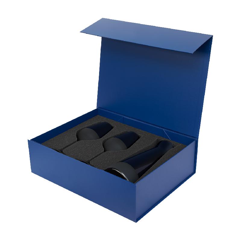 Подарочный набор декантер + 2 бокала для вина Sapphire в синей коробке