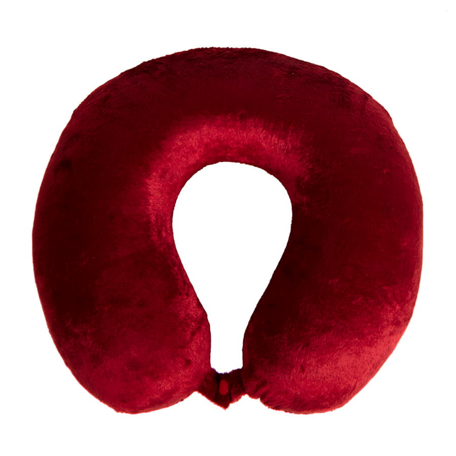 Подушка дорожная  "SOFT", memory foam, микрофибра,серый