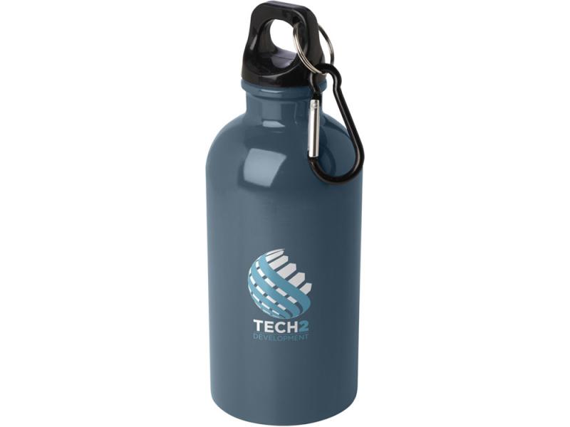 Одностенная бутылка для воды с карабином Oregon, 400 мл