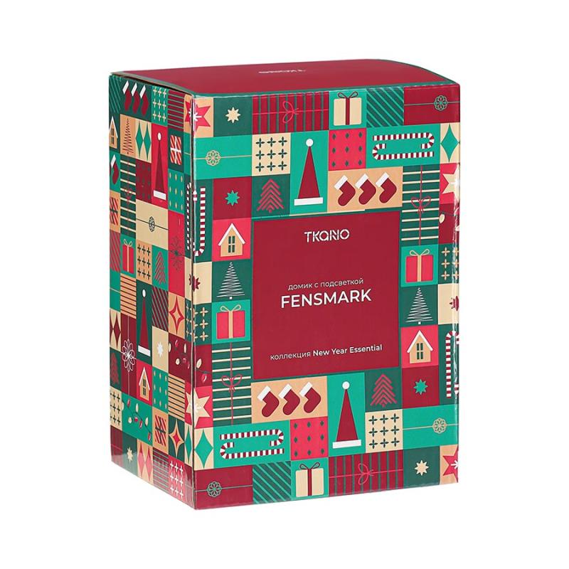 Домик с подсветкой fensmark из коллекции new year essential, 15 см