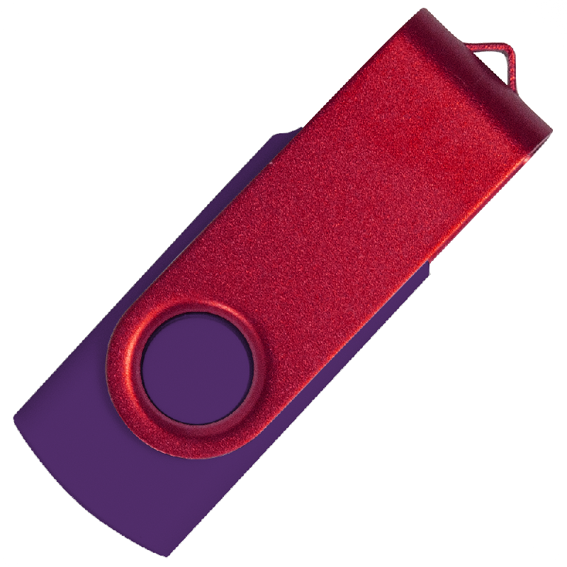 Флеш накопитель USB 2.0 Twister Сolor Mix 16GB, пластик Софт Тачметалл