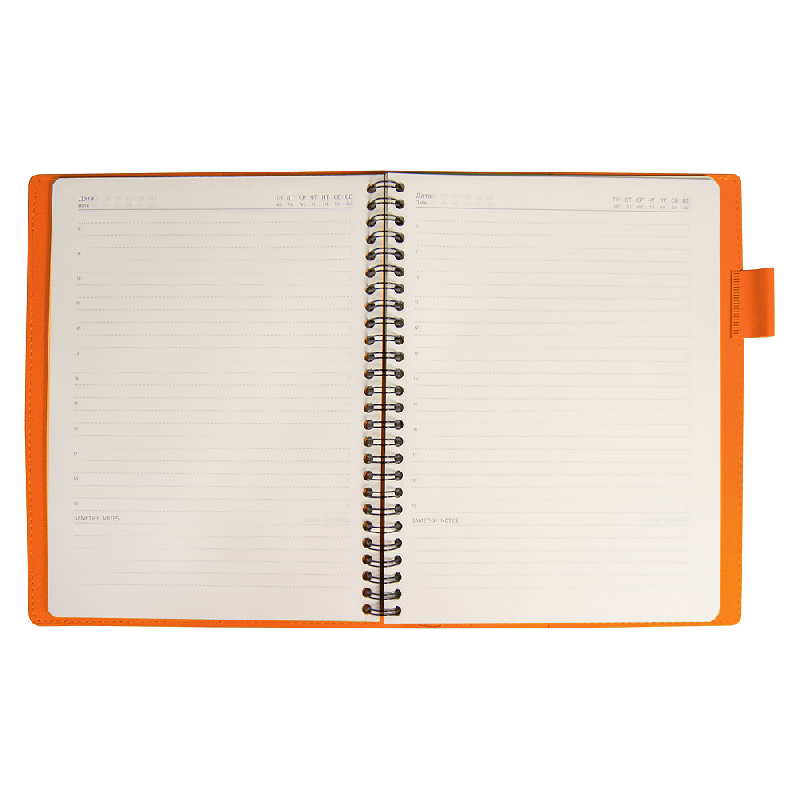 Ежедневник Flexy Verde Sivilia B5 на пружине, недатированный, в гибкой обложке