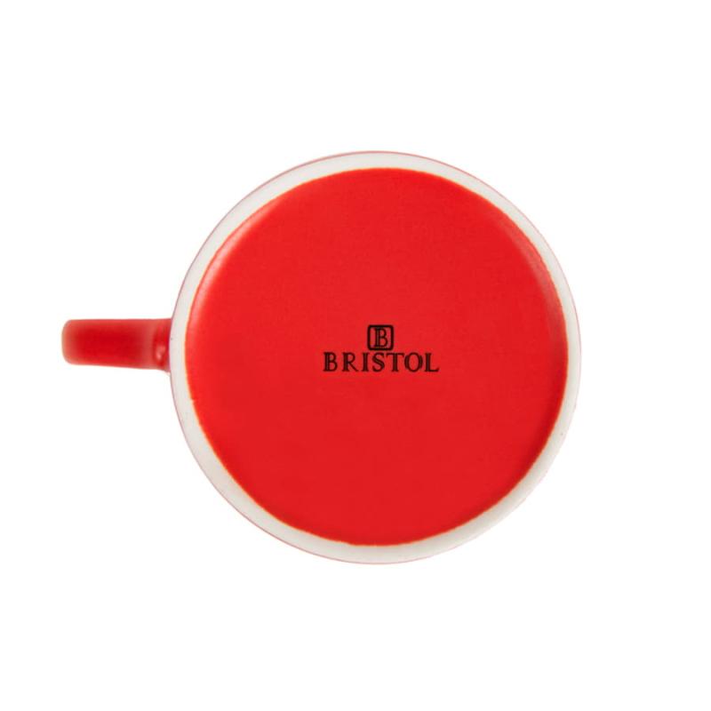 Чайная пара ICE CREAM, голубой с белым кантом, 200 мл, фарфор