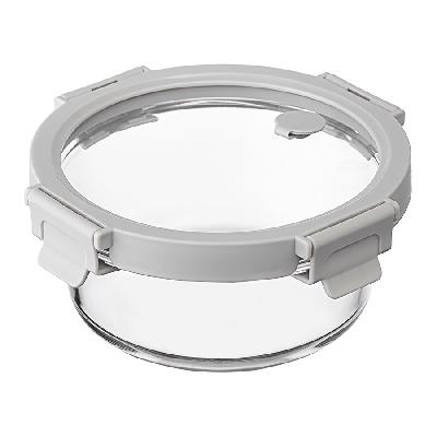 Контейнер для запекания и хранения круглый click glass, 650 мл