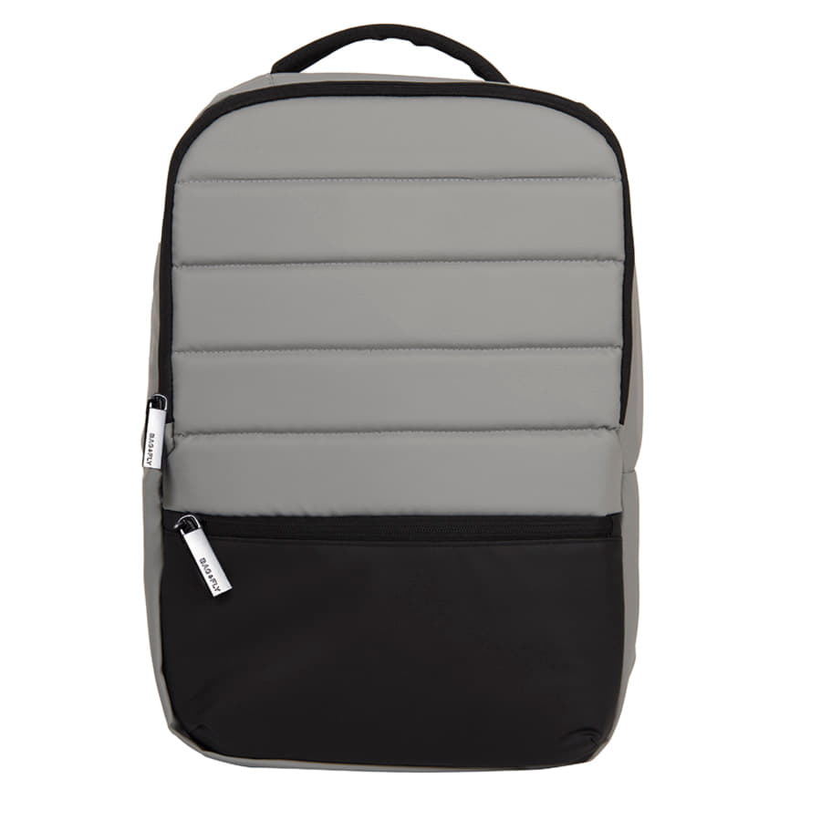 Рюкзак водостойкий 'Stian", серый/черный, 42х28х12 см, 100% полиэстер