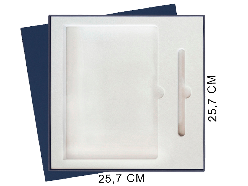 Коробка подарочная Solution Superior Alfa Fabrique под ежедневник и ручку, 25,7x25,7x2,8 см  ложемент