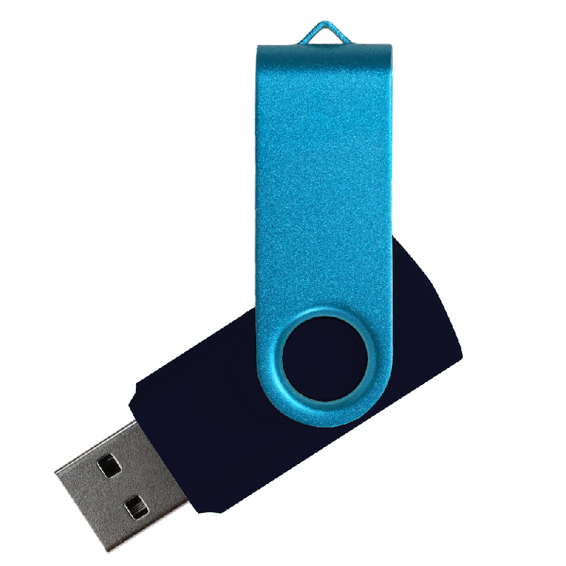Флеш накопитель USB 2.0 Twister Сolor Mix 16GB, пластик Софт Тачметалл