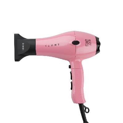 Фен DEWAL BEAUTY YumMy Pink, светло, 2000 Вт, ионизация, 1 насадка
