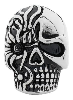 Кольцо ZIPPO, в форме черепа, нержавеющая , диаметр 21 мм