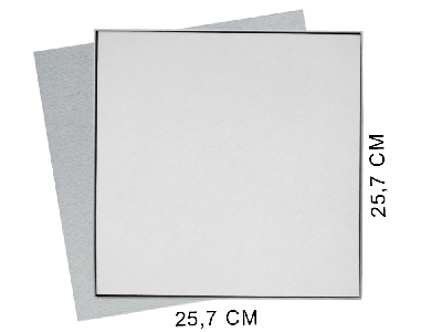 Коробка подарочная Solution Superior Alfa Linen под индивидуальную вырубку, 25,7x25,7x2,8 см,  ложемент