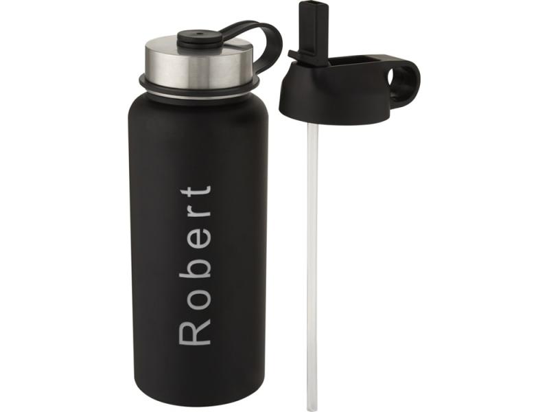 Бутылка спортивная Supra с вакуумной изоляцией и 2 крышками