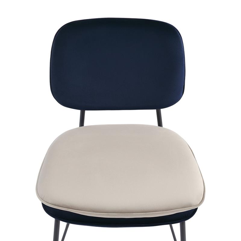 Стул полубарный pea, велюр