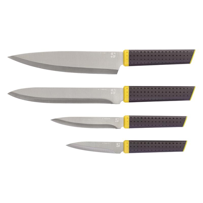 Набор из 4х ножей с подвесным блоком acros