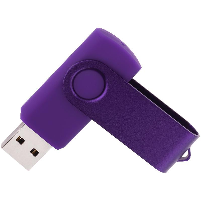 Флеш накопитель USB 2.0 Twister 64GB, пластик Софт Тачметалл