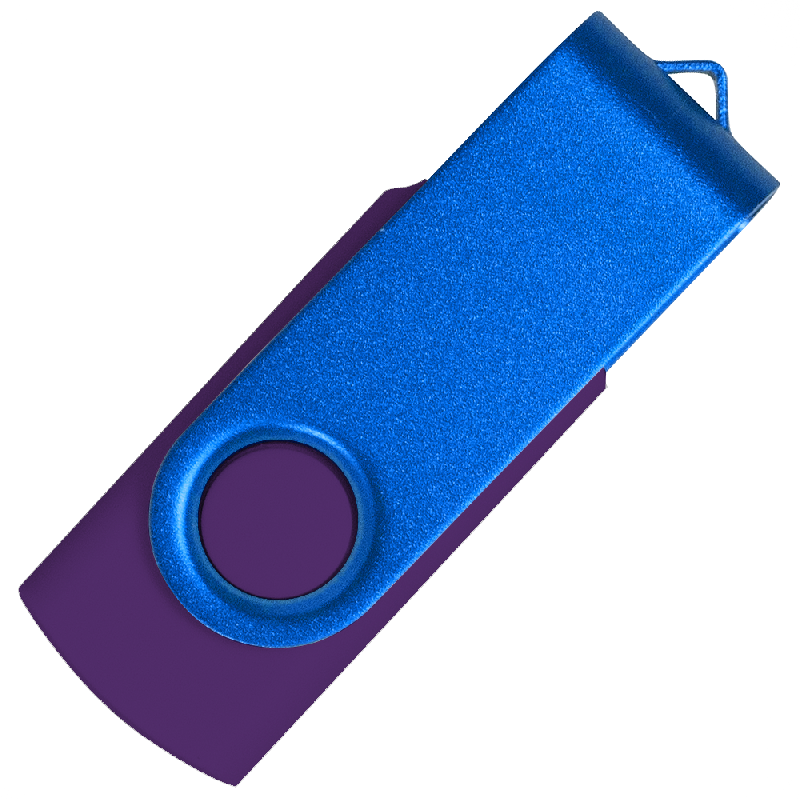 Флеш накопитель USB 2.0 Twister Сolor Mix 16GB, пластик Софт Тачметалл