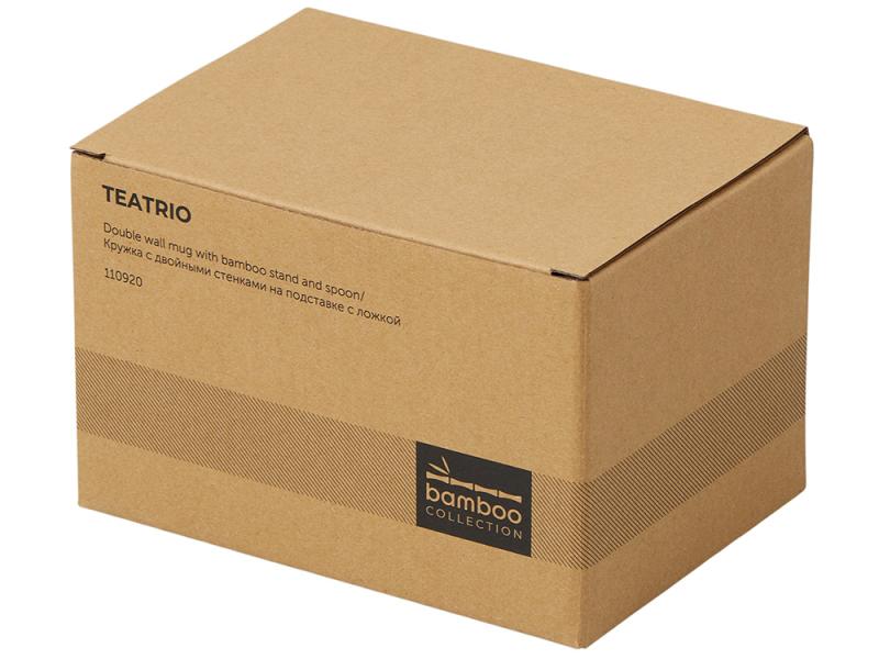 Кружка с двойными стенками на подставке с ложкой Teatrio