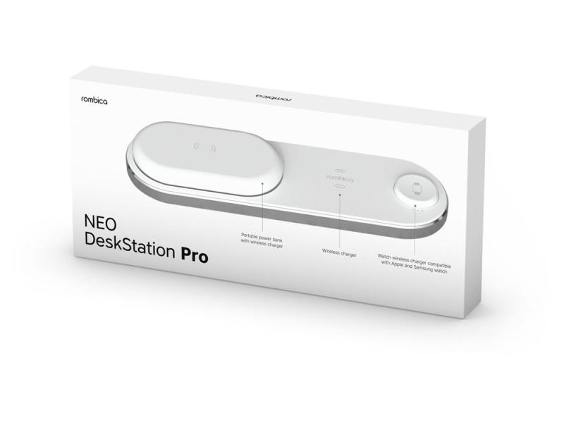 Набор из зарядной станции 4-в-1 и внешнего аккумулятора NEO DeskStation Pro, 8000 мАч