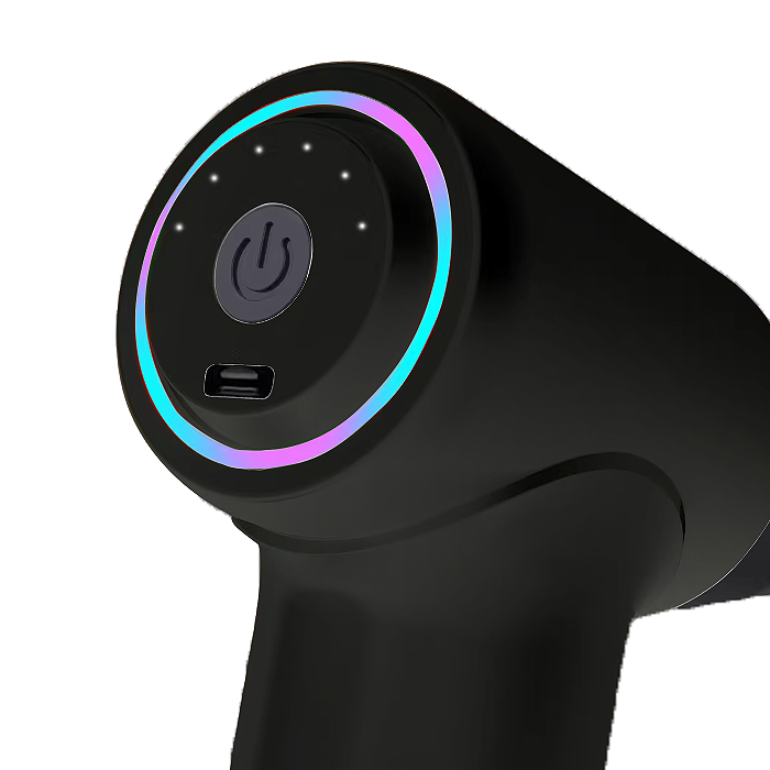 Перкуссионный массажер Relax Tone, вибрационный, для тела, со сменными насадками