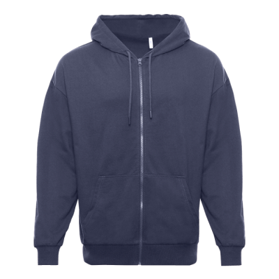 Толстовка STAN оверсайз на молнии с капюшоном футер без начёса 240, 99, Графит (101)