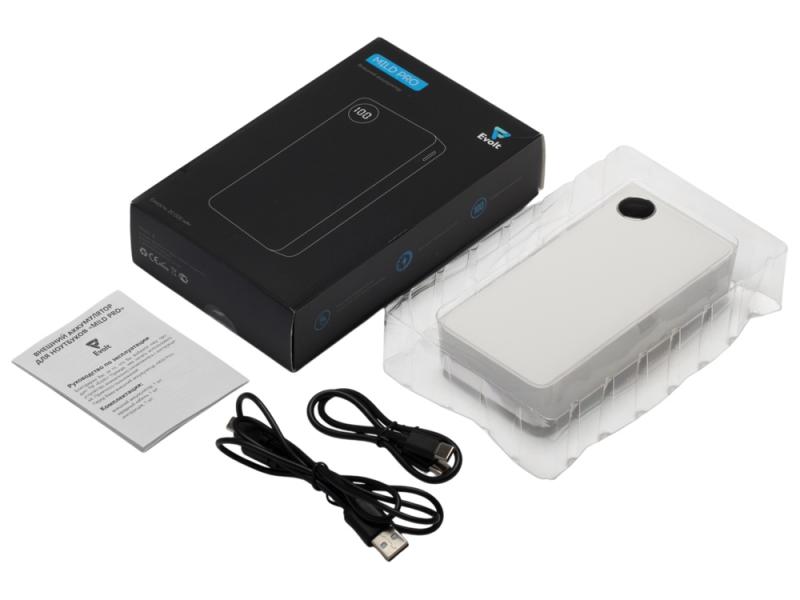 Внешний аккумулятор Mild Pro c быстрой зарядкой QC/PD, soft-touch, 20 000 mAh