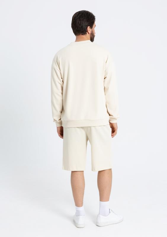 Свитшот унисекс STAN футер без начёса, 350, 96, Молочный (11)