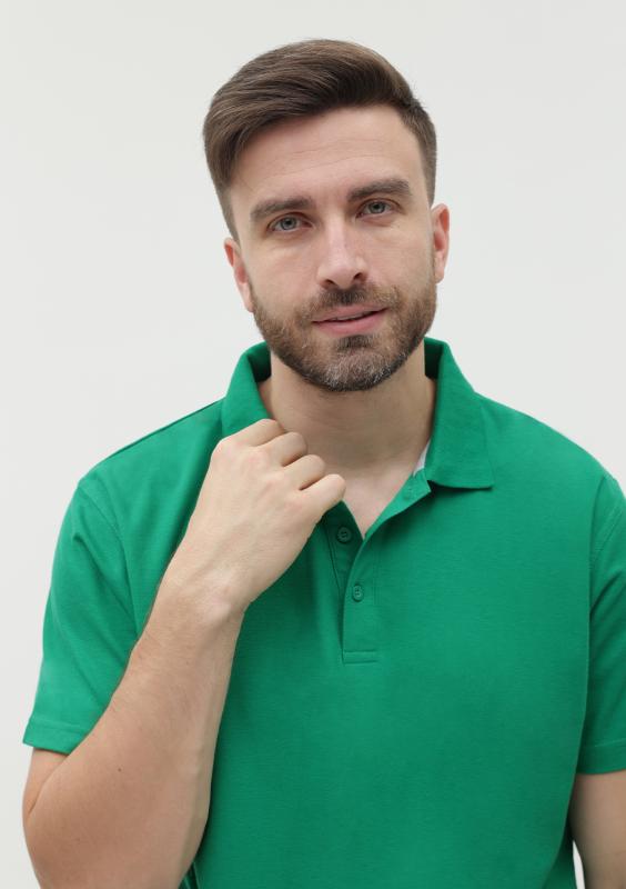 Рубашка поло мужская  STAN хлопок/полиэстер 185