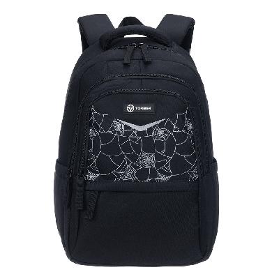 Рюкзак TORBER CLASS X,  с орнаментом, 43 х 32 х 13 см  Мешок для сменной обуви в подарок!