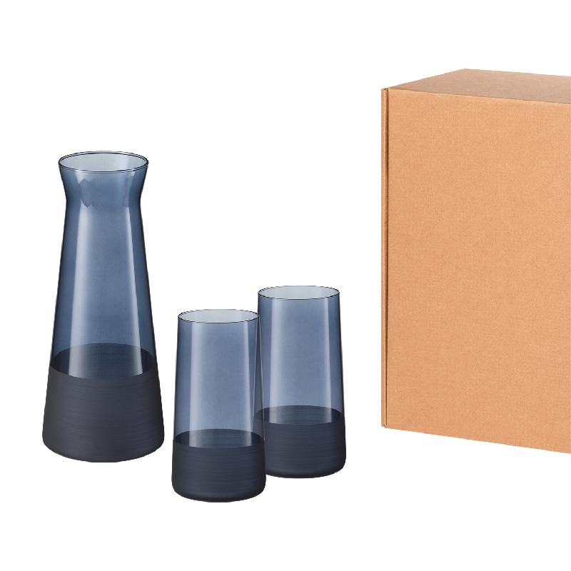 Подарочный набор декантер + 2 высоких стакана, Sapphire