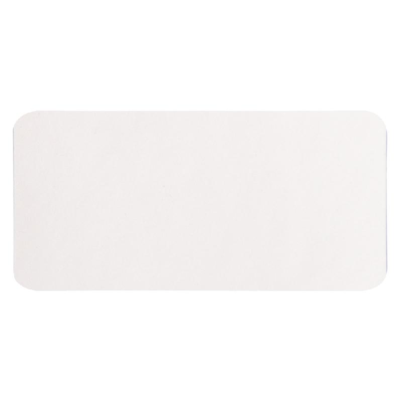 Шеврон Rectangle Milano размер 60*30 мм, молочный, со скругленными углами