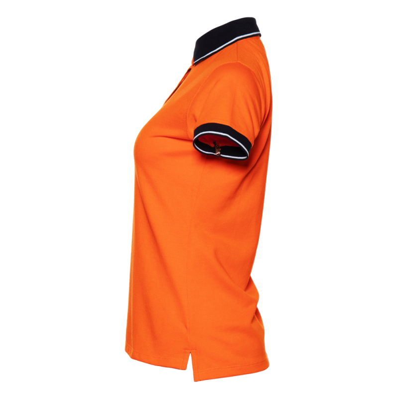 Рубашка поло  женская STAN с контрастными деталями хлопок/полиэстер 185