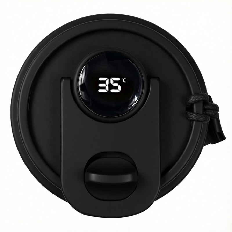 Термокружка Osaka с датчиком температуры, вакуумная, стальная, 410 мл, матовая