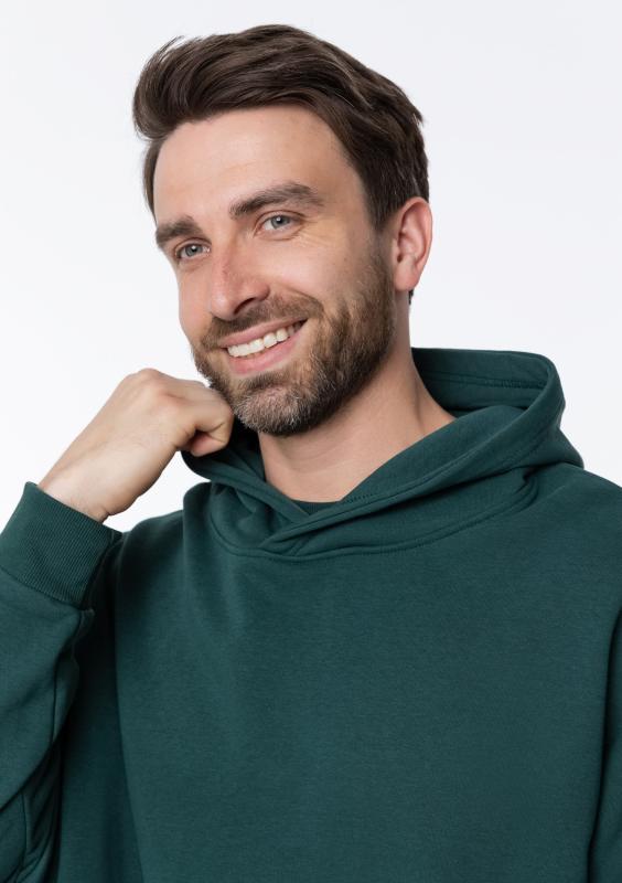 Худи унисекс STAN оверсайз футер без начёса 350, 66, Т-зелёный (130)