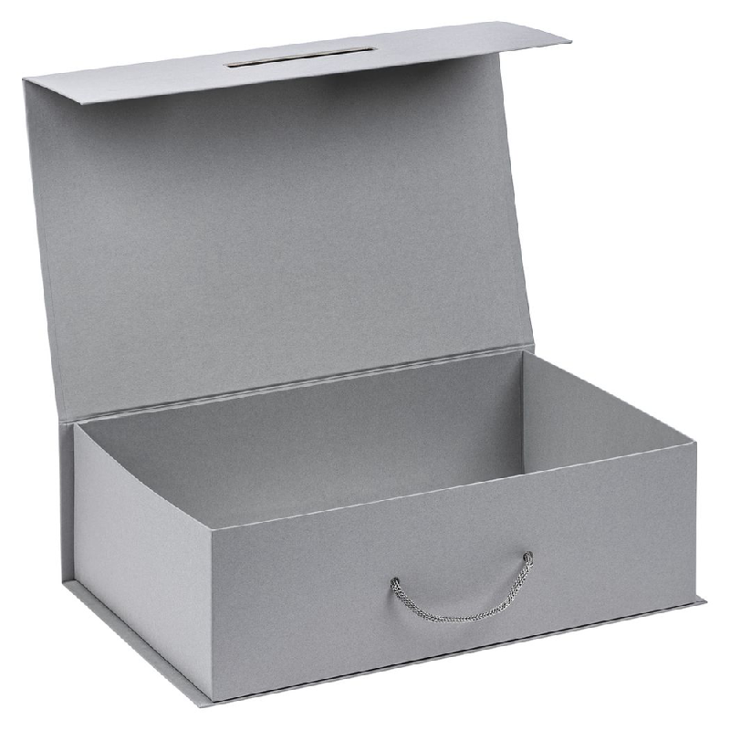 Подарочная коробка, размер 38,5*26*10,5 см, Solution Prestige Big Case Linen агнитным клапаном и ручкой