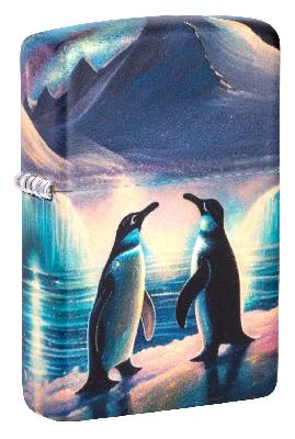 Зажигалка ZIPPO Penguin с покрытием Glow In The Dark Green, латунь, 38x13x57 мм