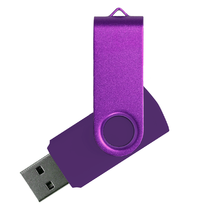 Флеш накопитель USB 2.0 Twister Assembly 16GB, пластик Софт Тачметалл
