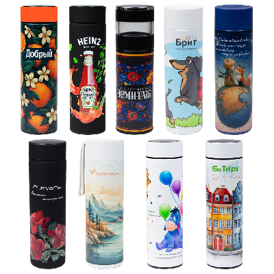 Сет термосов демонстрационный Pro Print Sample с круговой УФ печатью