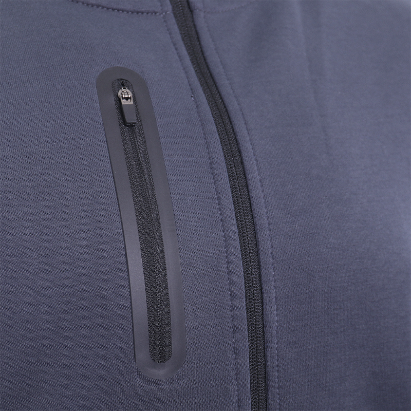 Толстовка  с капюшоном на молнии И24, Графитовый (202)