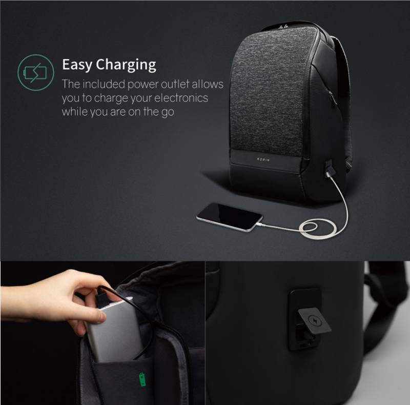 Рюкзак KORIN FlexPack Pro 47х34х18 см, темно-серый