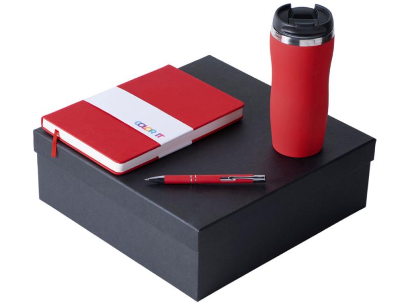 Подарочный набор Color it с блокнотом, металлической ручкой и термокружкой