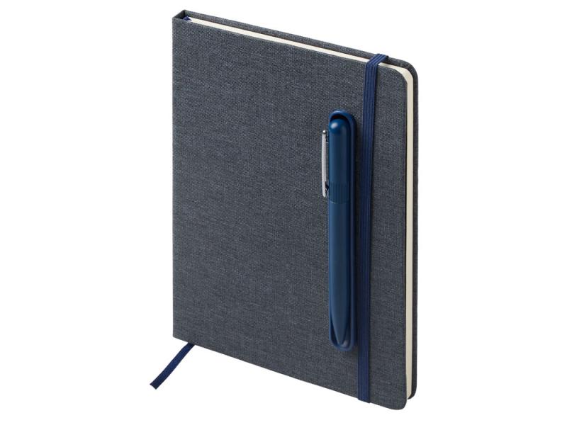 Блокнот А5 NotaBene с металлической шариковой ручкой и подставкой для телефона