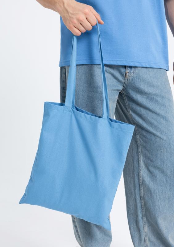 Сумка шопер STAN хлопок 38*42, 200,201, Голубой (76)