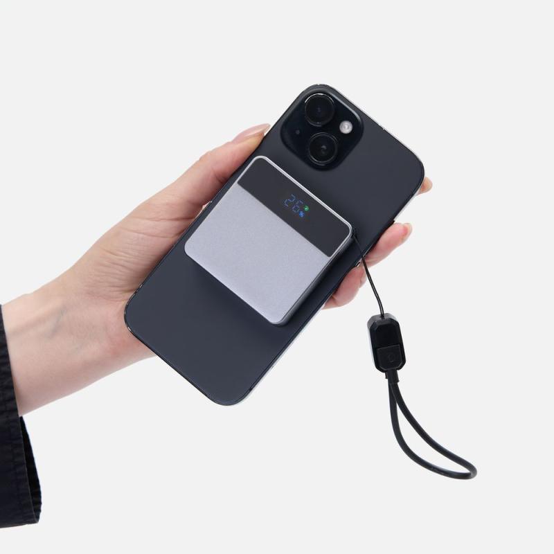 Внешний аккумулятор с беспроводной зарядкой Aura Power 5000 мАч