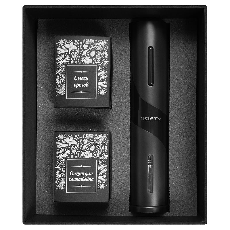 Набор подарочный Solution Prestige Trio (штопор для вина Circle Joy, специи для глинтвейна, смесь ов)