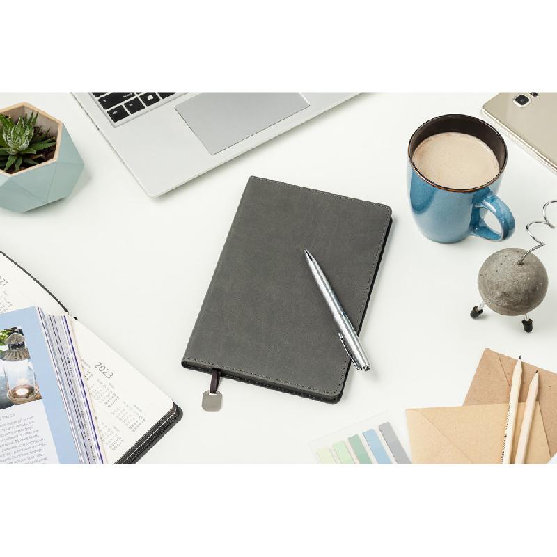 Ежедневник Flexy Latte А5,  с серым срезом, недатированный, в гибкой обложке